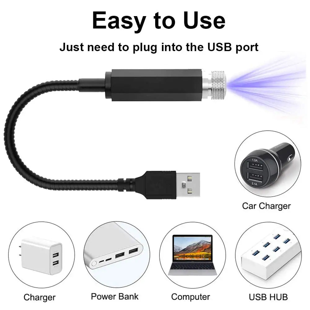 Car Roof Stars Projector USB (TM)